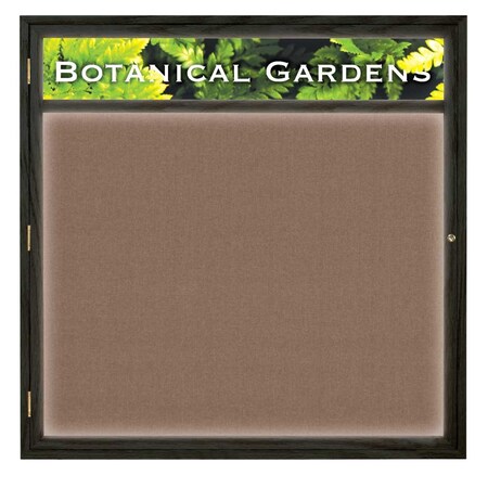 United Visual Products Open Faced Traditional Corkboard, 36x24" UV641A-BRONZE-ULTMAR